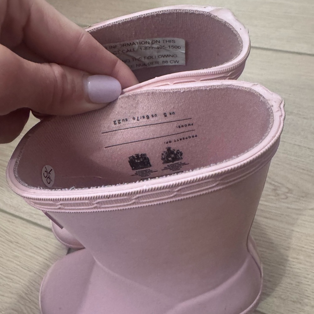Pink Hunter Toddler Rain Boots